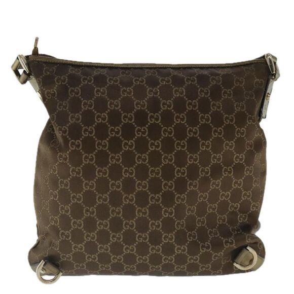 Gucci Abbey Brown Canvas Shoulder Bag (Pre-Owned) - Picture 2 of 16
